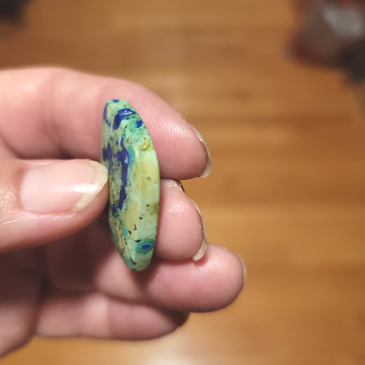 Morenci Azurite in Matrix Cabochon