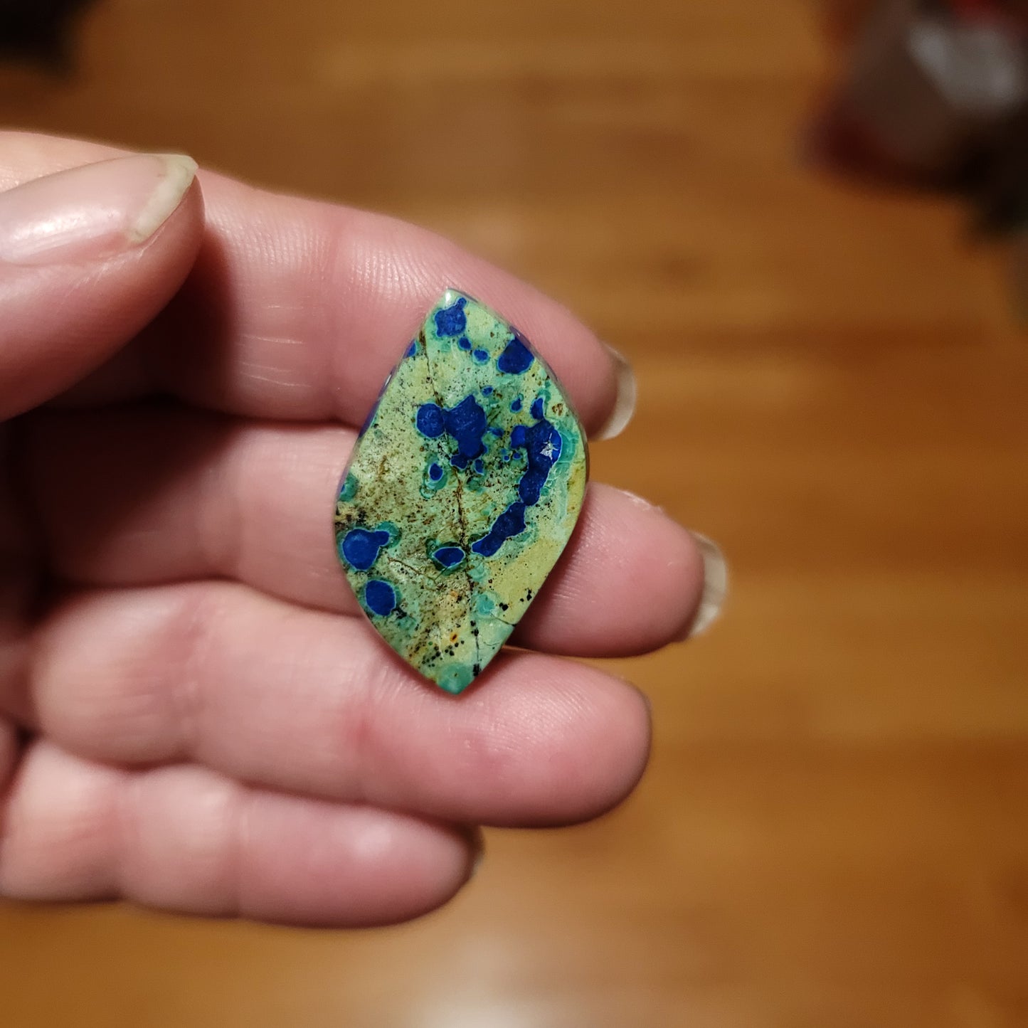 Morenci Azurite in Matrix Cabochon