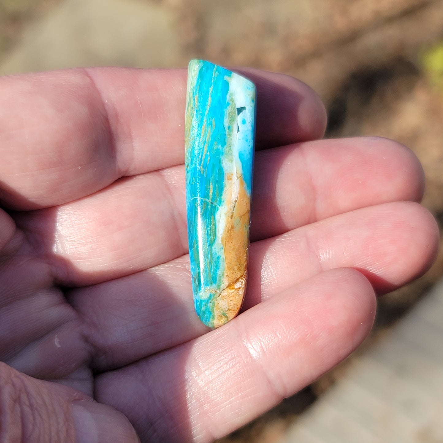 Peruvian Blue Opal Cabochon