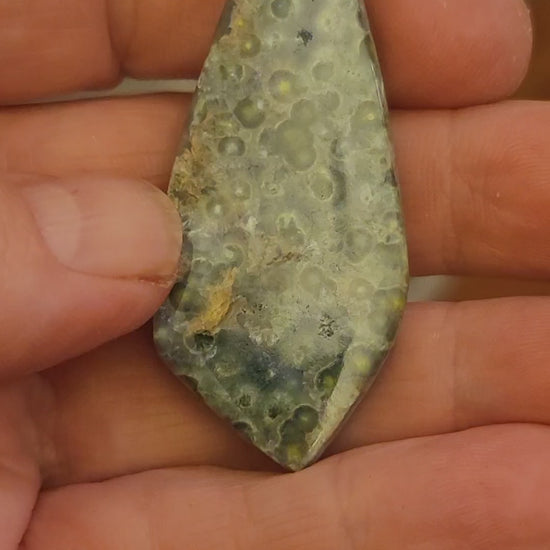 Arkansas Wavellite Cabochon - front view