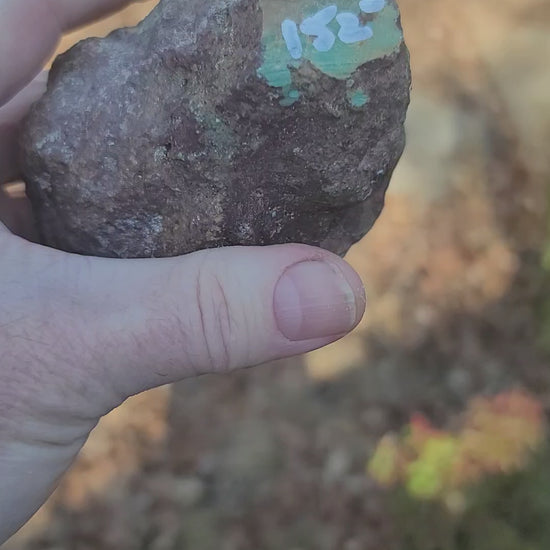Huge Redskin Turquoise Nugget - front view