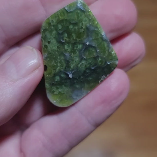 Arkansas Wavellite Cabochon - front view