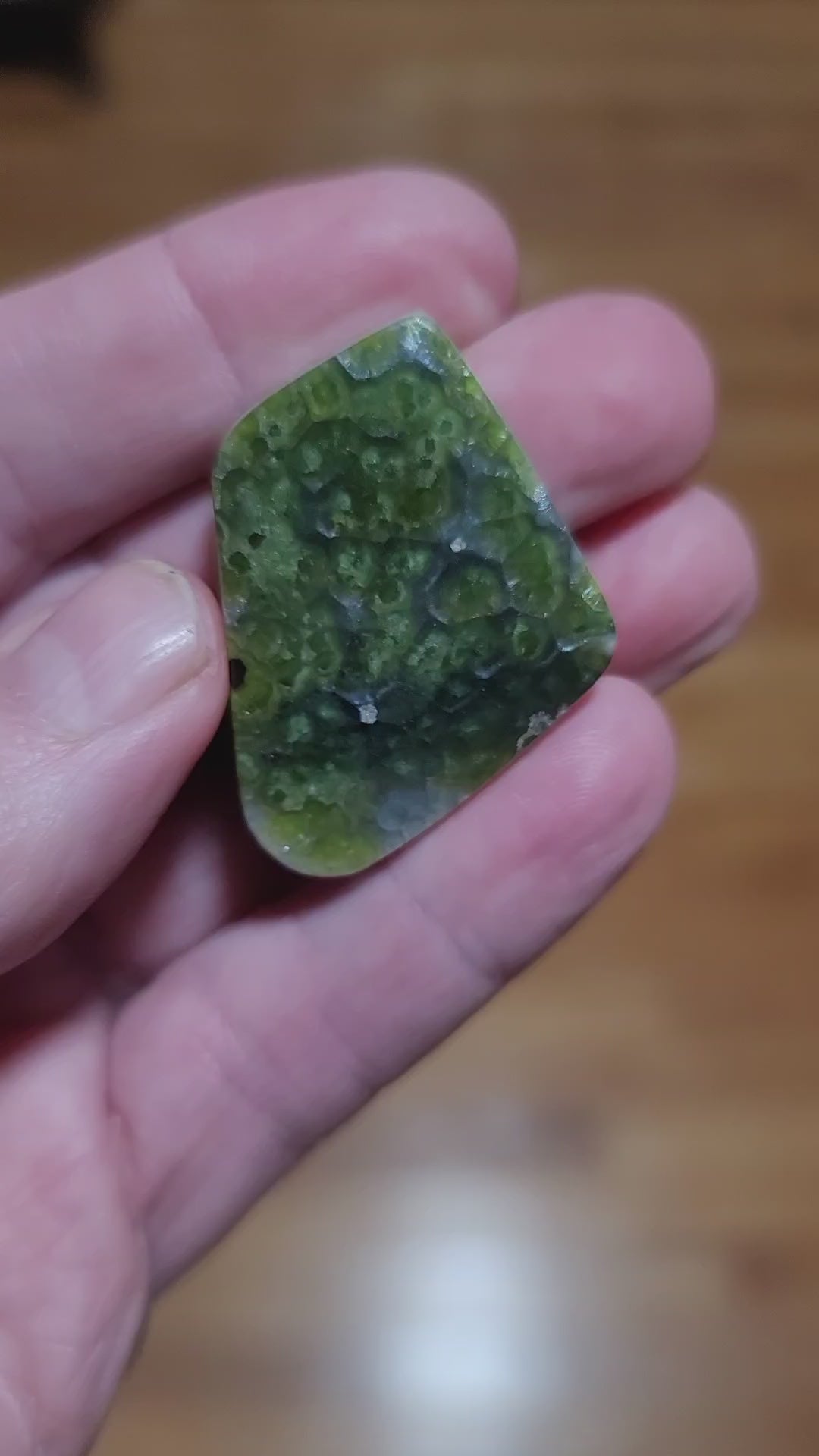 Arkansas Wavellite Cabochon - front view