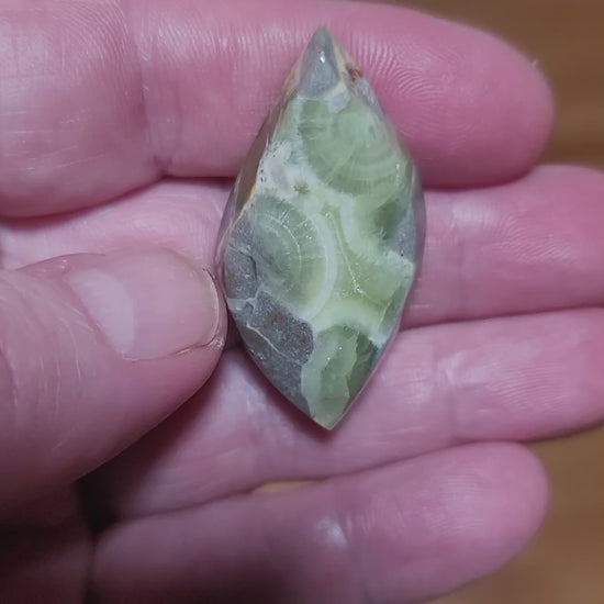 Arkansas Wavellite Cabochon - front view