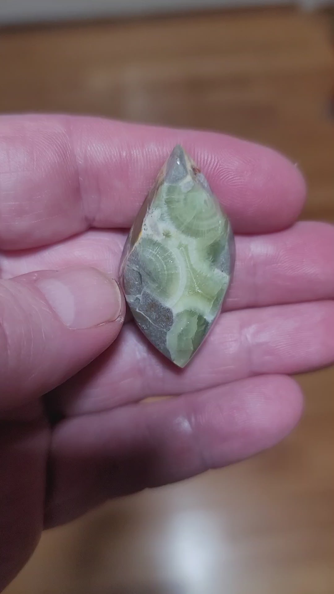 Arkansas Wavellite Cabochon - front view