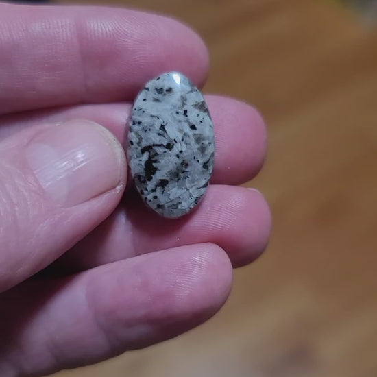 Arkalite (Sodalite Syenite) Cabochon - front view