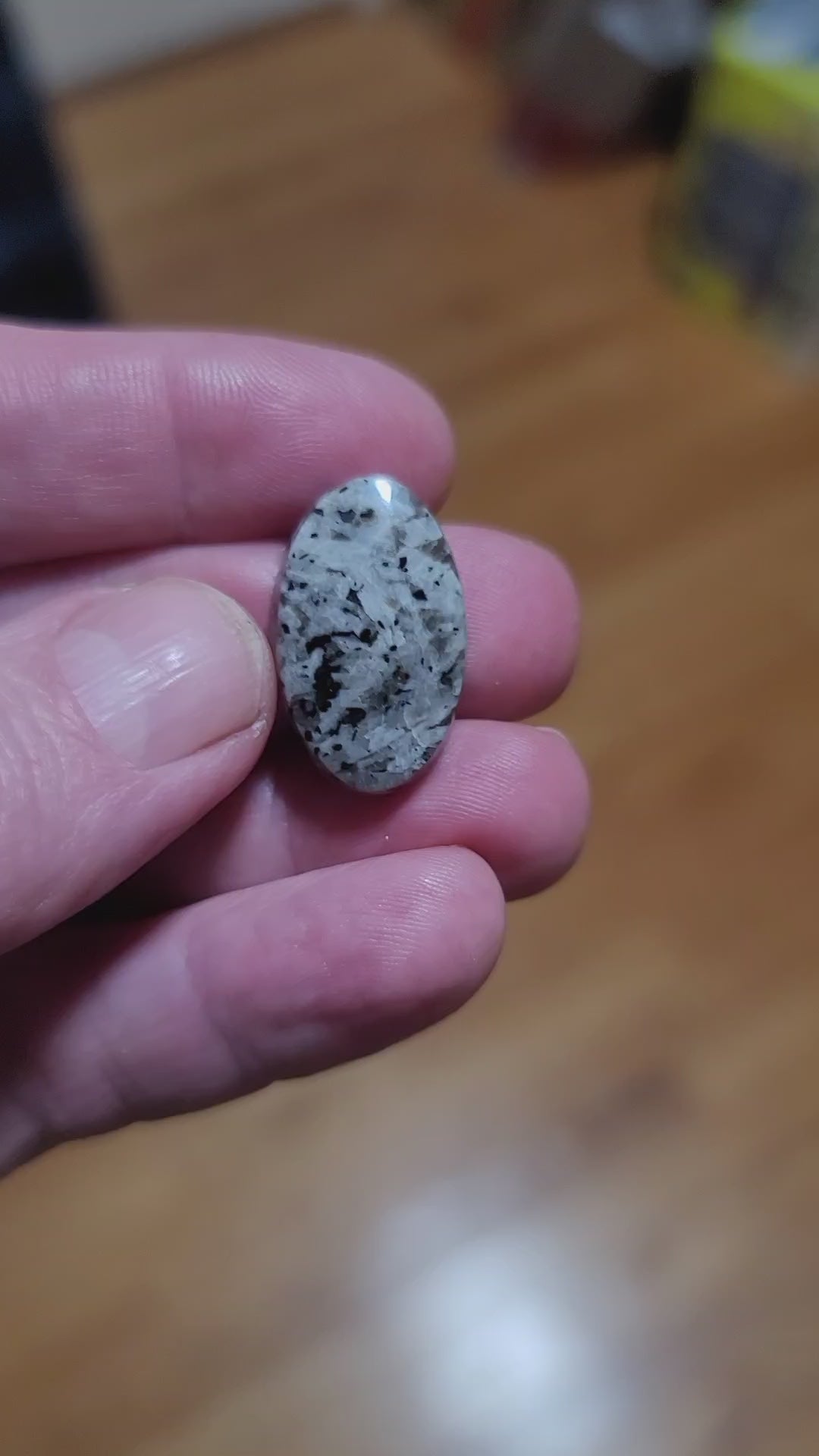 Arkalite (Sodalite Syenite) Cabochon - front view