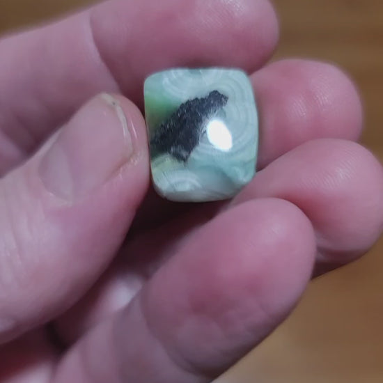 Arkansas Wavellite Cabochon - front view