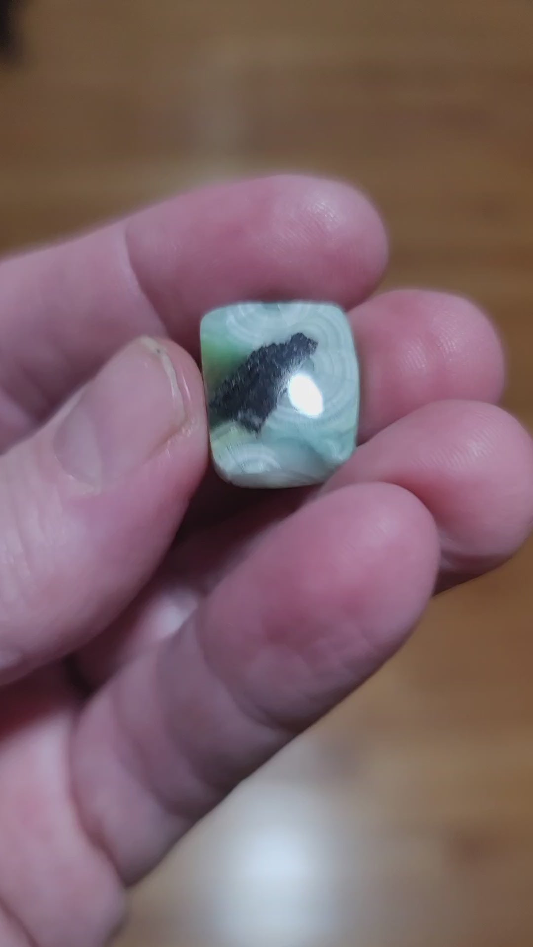 Arkansas Wavellite Cabochon - front view