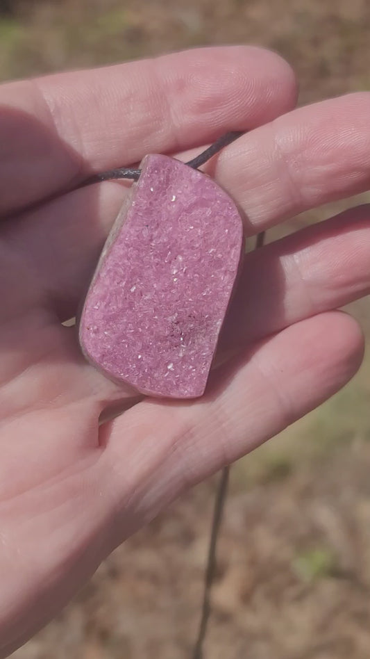 Cobaltoan Calcite Drilled Gemstone