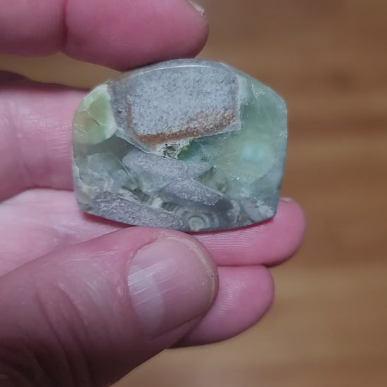 Arkansas Wavellite Cabochon - front view