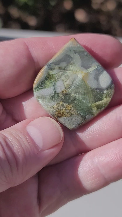 Arkansas Wavellite Cabochon