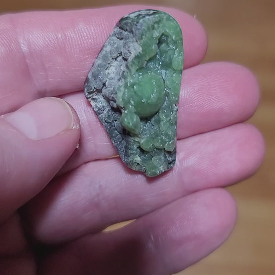 Arkansas Wavellite Cabochon - front view