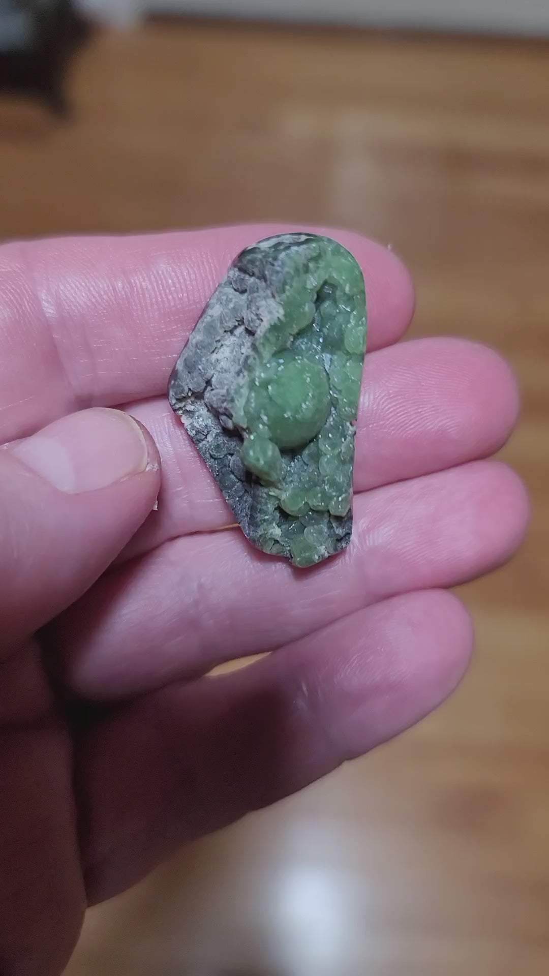 Arkansas Wavellite Cabochon - front view