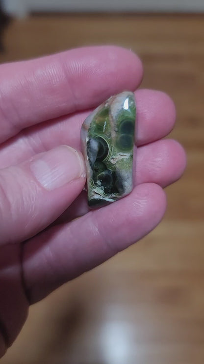 Arkansas Wavellite Cabochon - front view