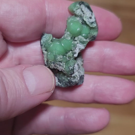 Arkansas Wavellite Cabochon - front view