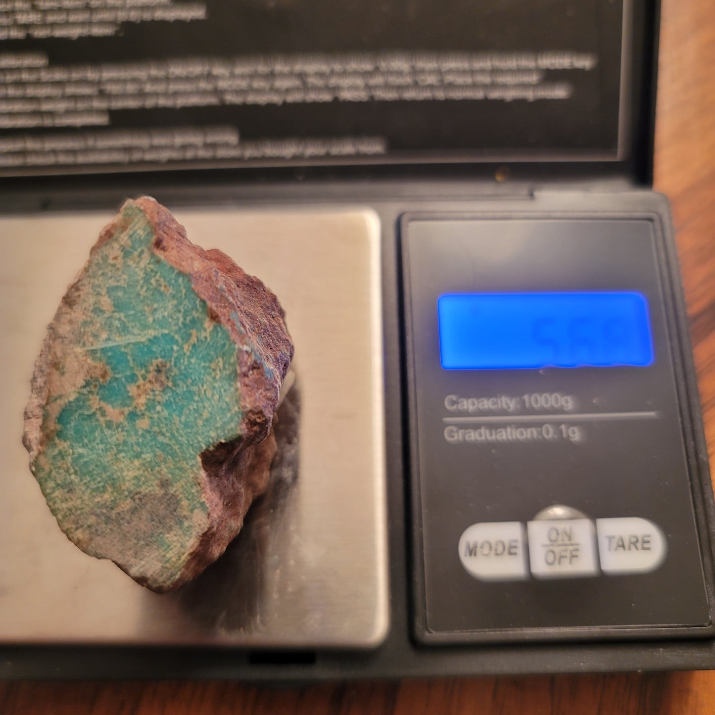 Redskin Turquoise Nugget - front view