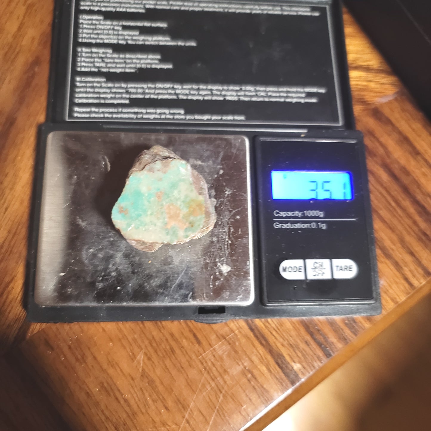 Redskin Turquoise Nugget - front view