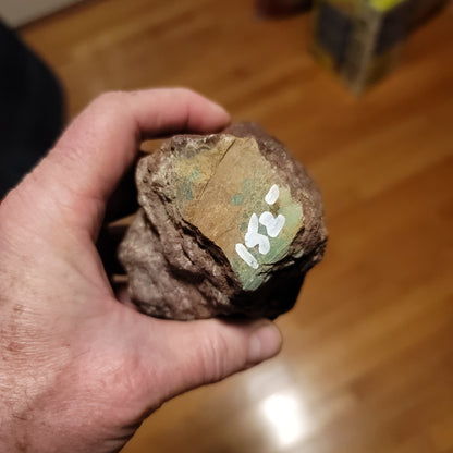 Huge Redskin Turquoise Nugget - side view