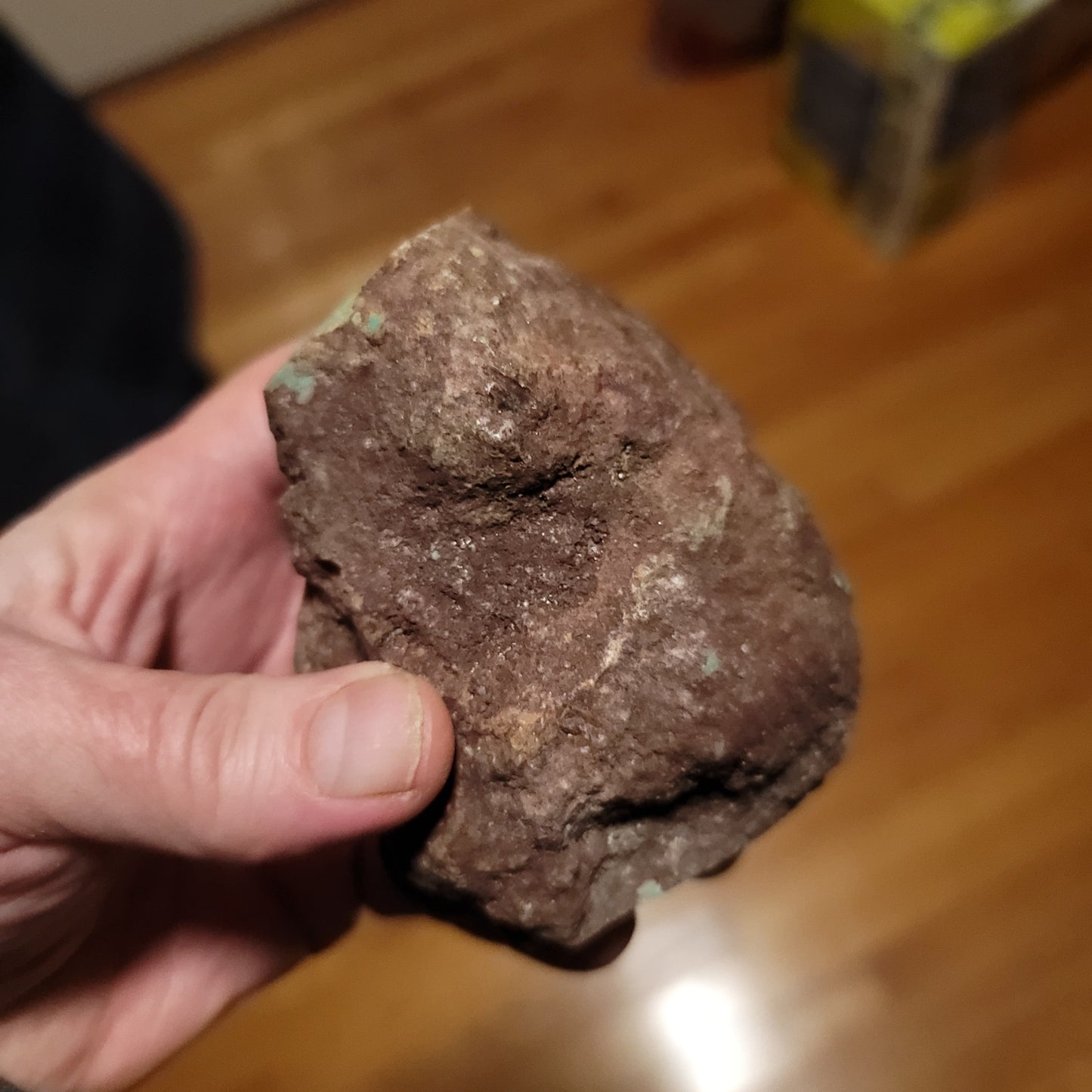 Huge Redskin Turquoise Nugget - back view