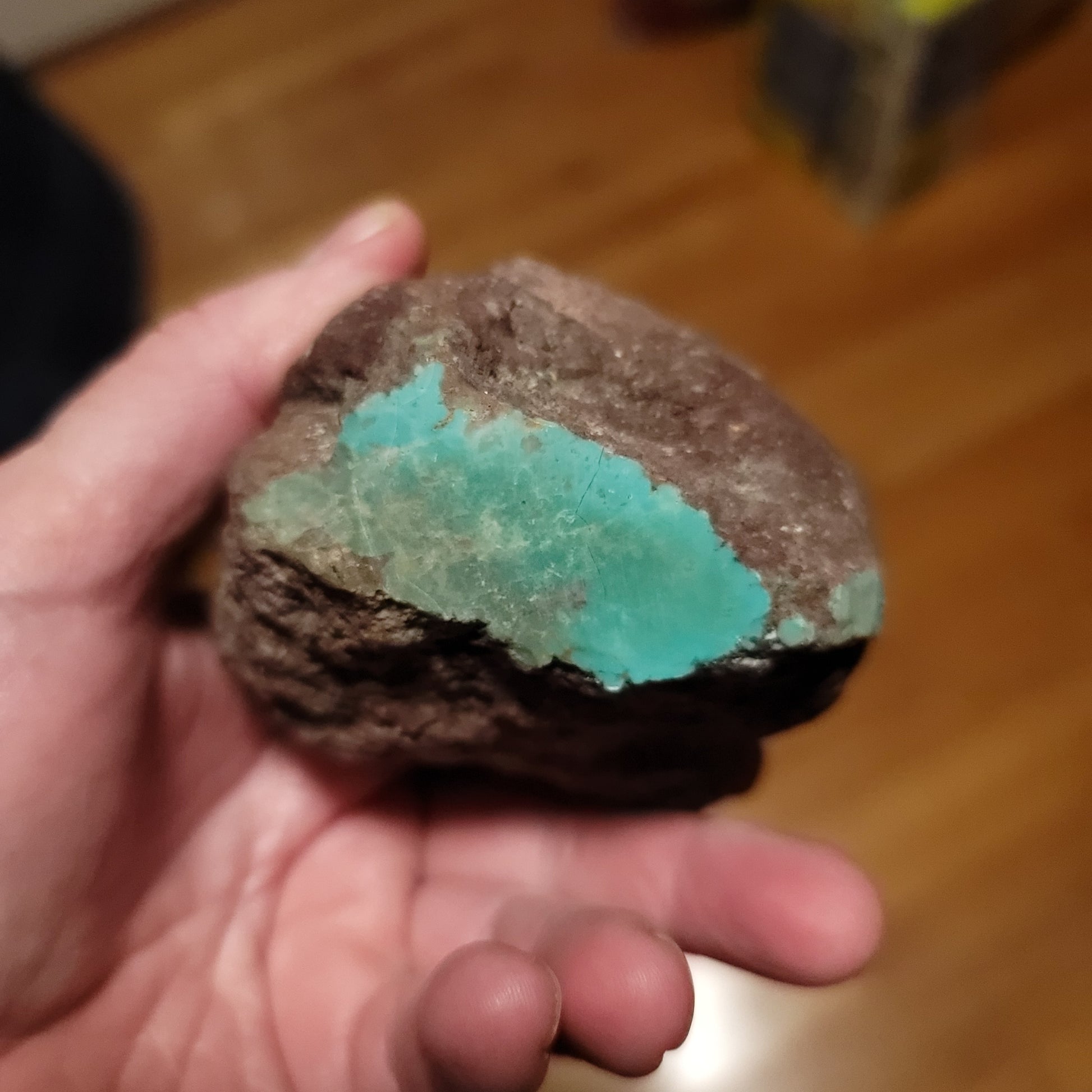 Huge Redskin Turquoise Nugget - front view