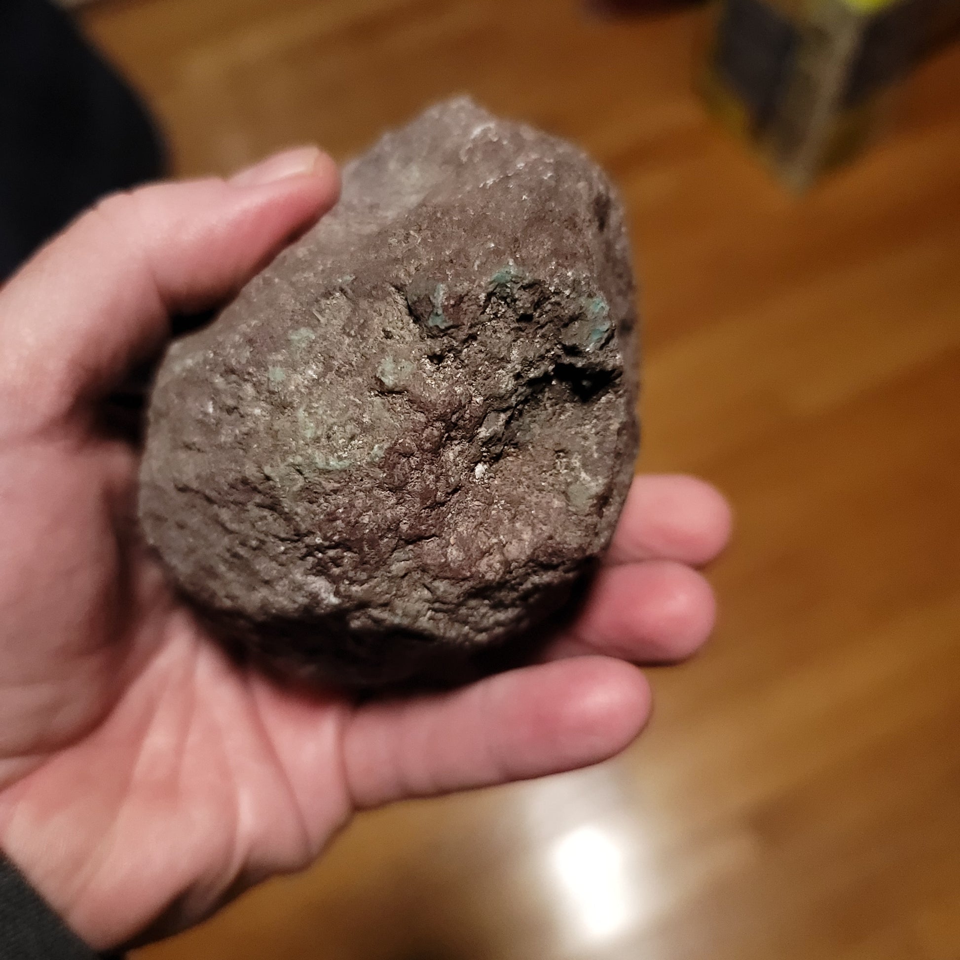 Huge Redskin Turquoise Nugget 1.48lbs - side view