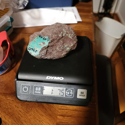 Huge Redskin Turquoise Nugget 1.48lbs - detail view