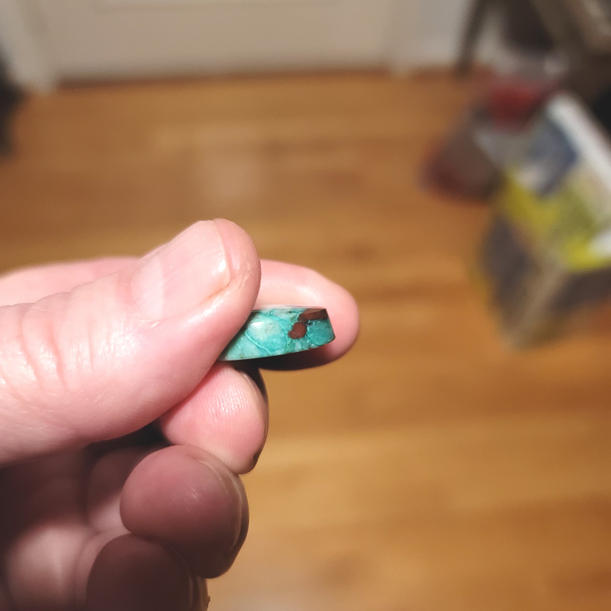 Turkish Colla Wood Cabochon - side view