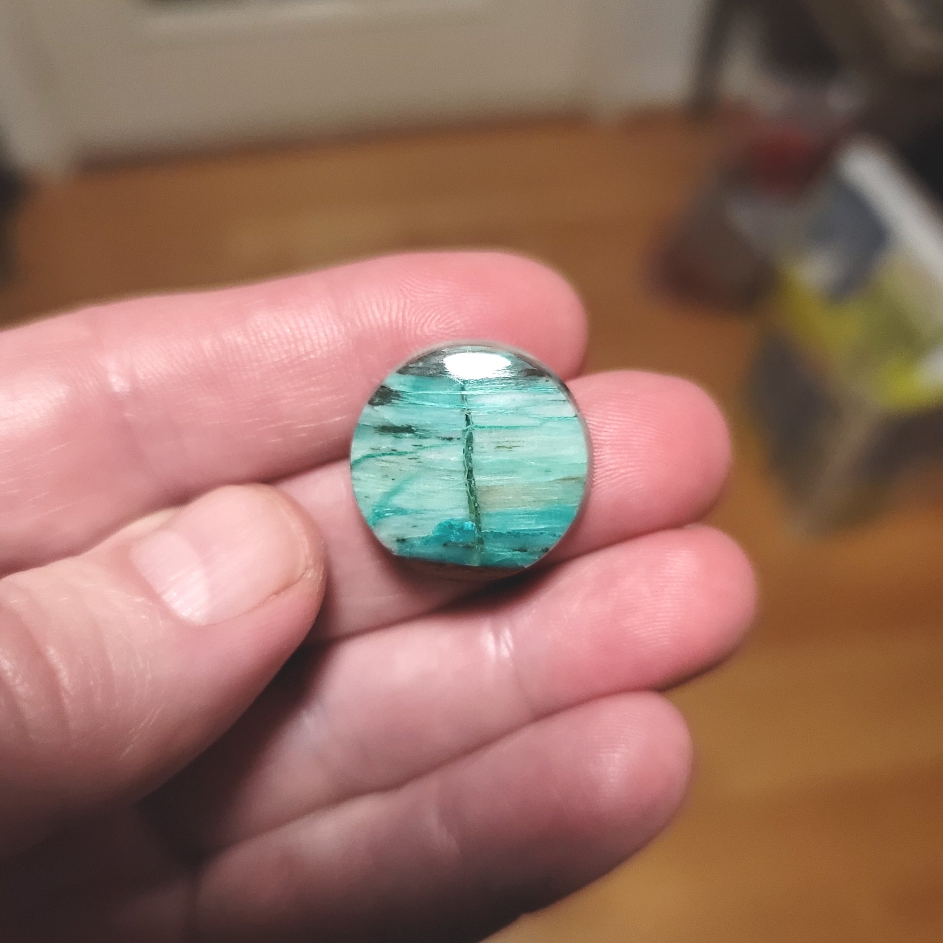 Turkish Colla Wood Cabochon - front view