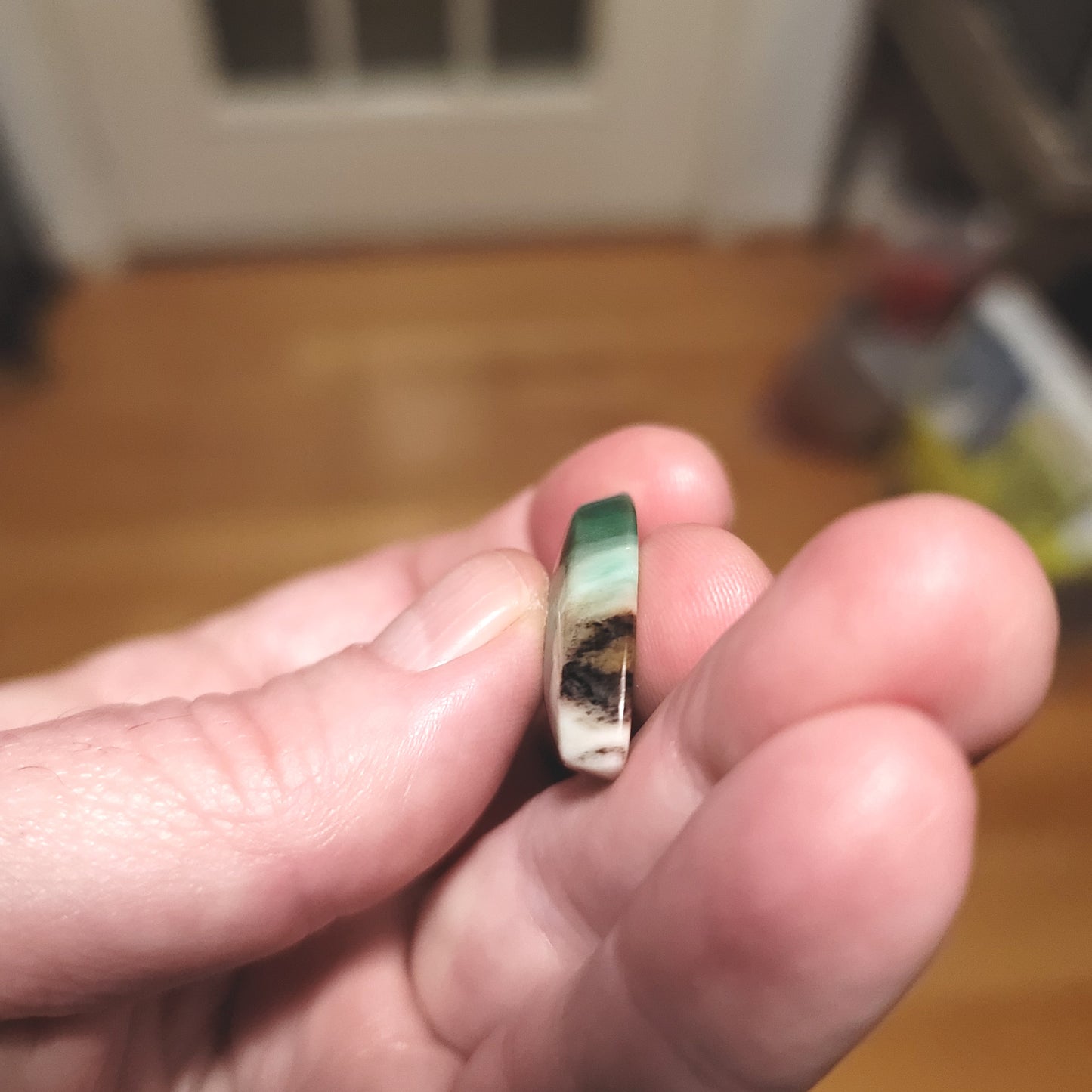 Turkish Colla Wood Cabochon - side view