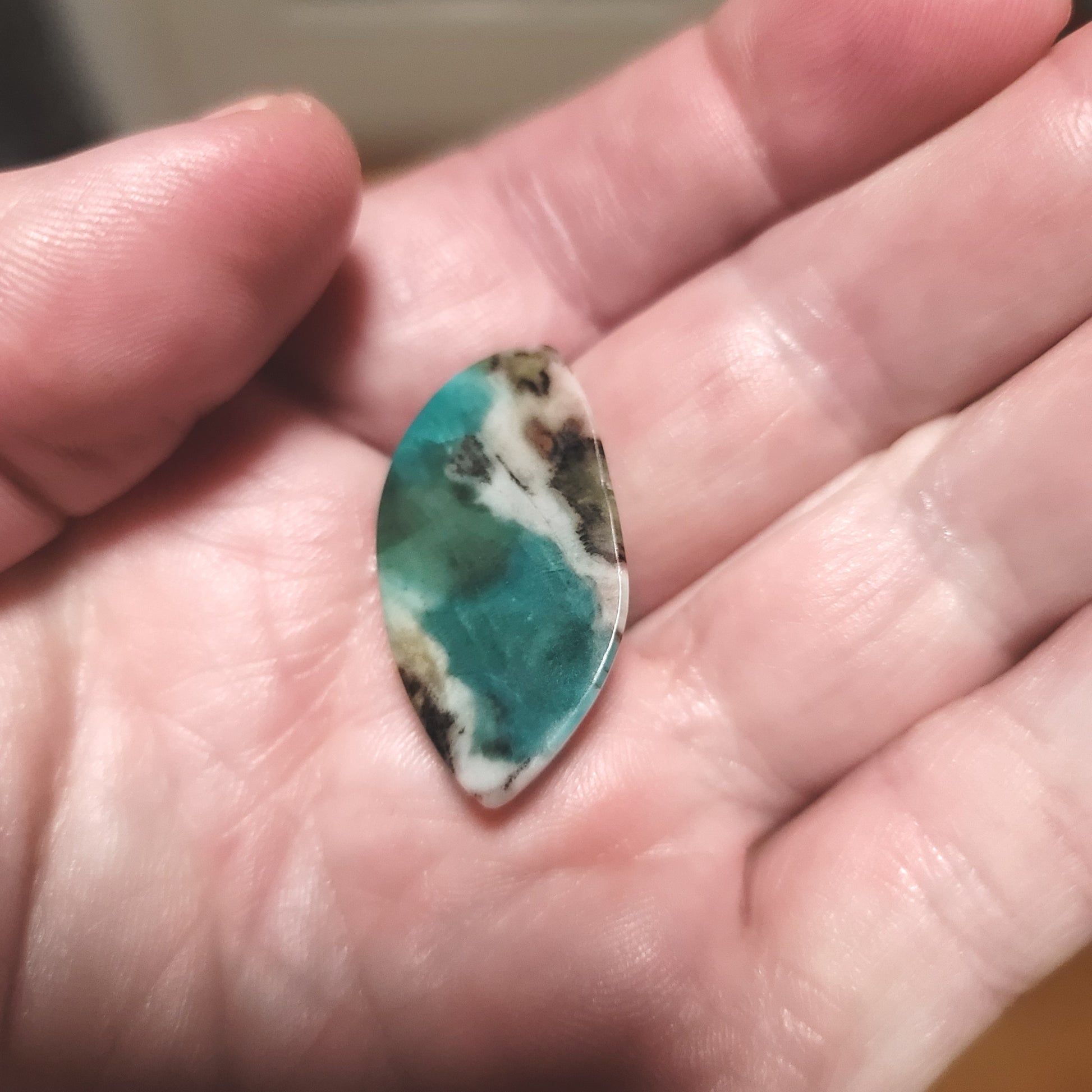 Turkish Colla Wood Cabochon - back view