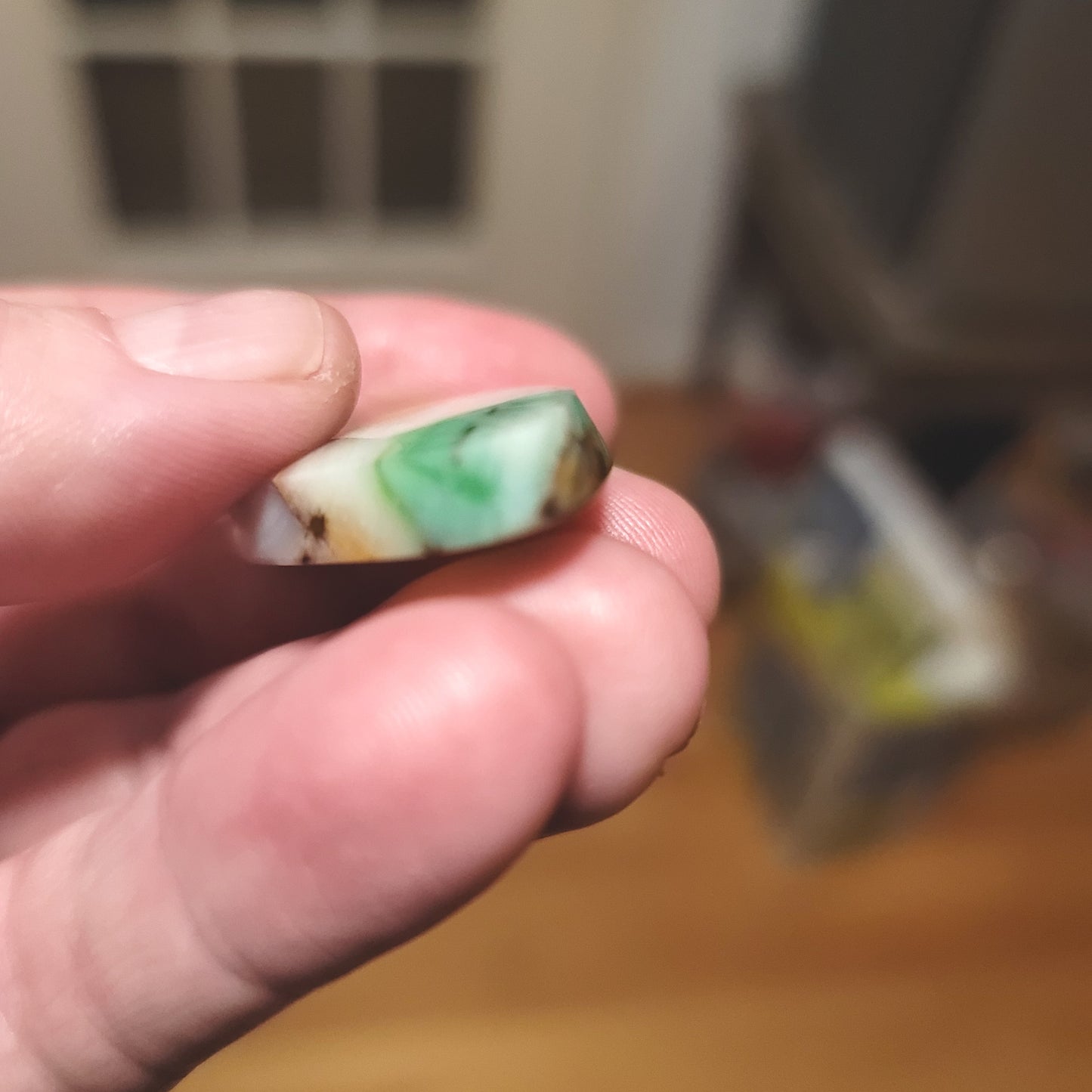 Turkish Colla Wood Cabochon - side view