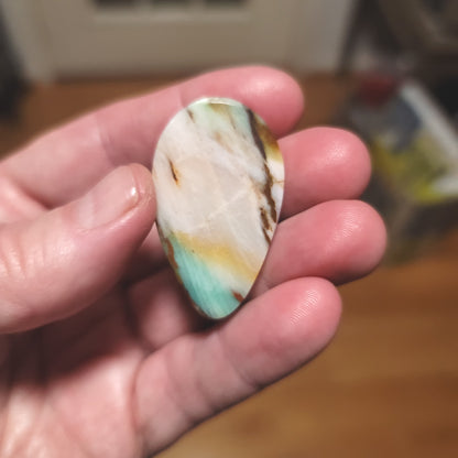 Turkish Colla Wood Cabochon - back view