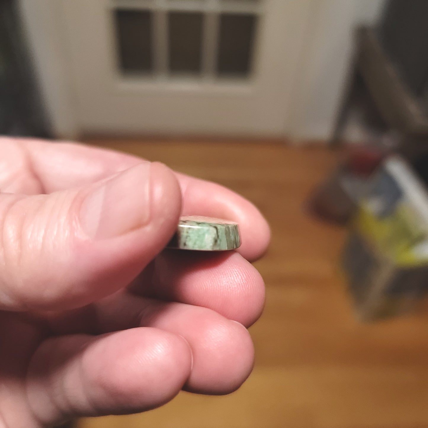 Turkish Colla Wood Cabochon - side view