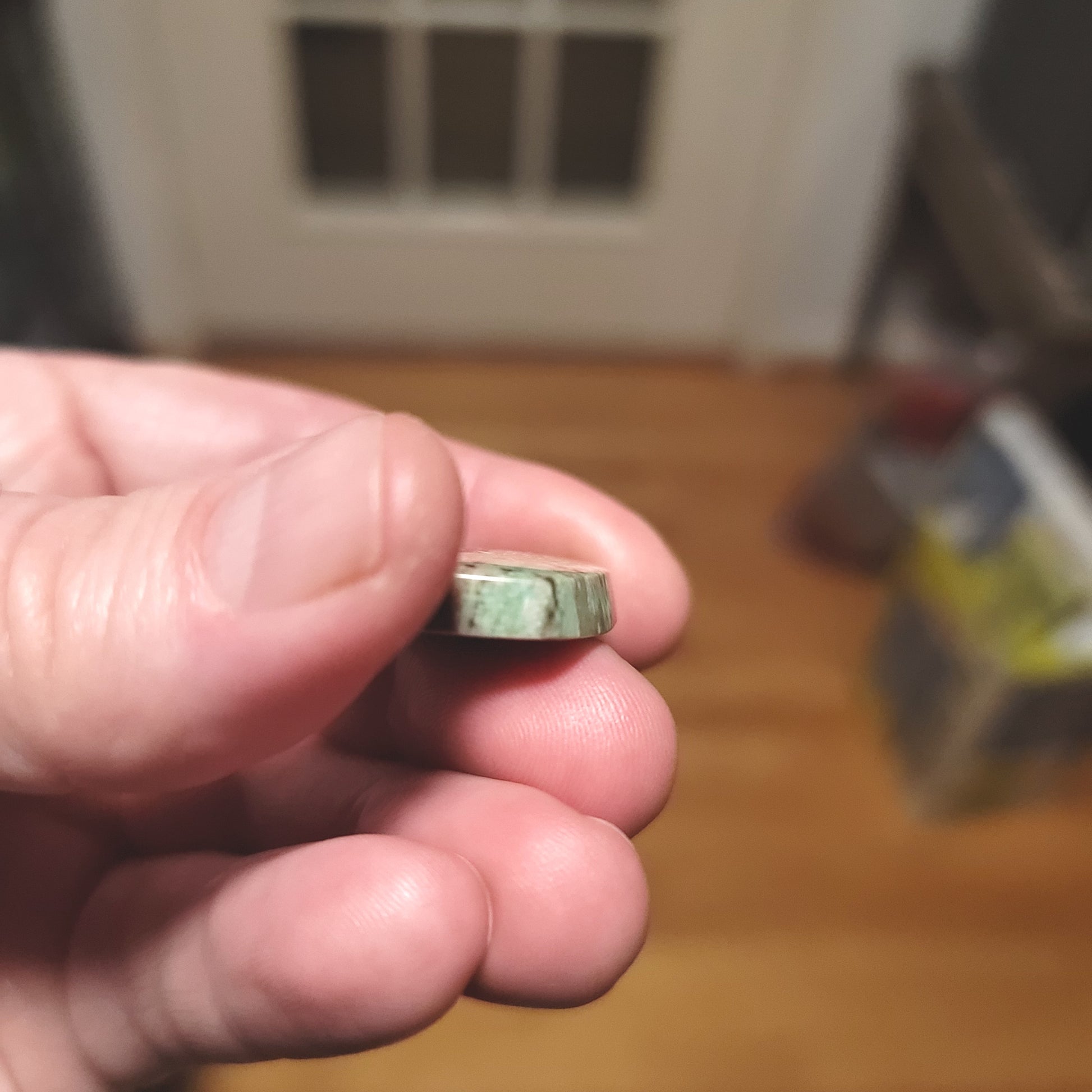 Turkish Colla Wood Cabochon - side view