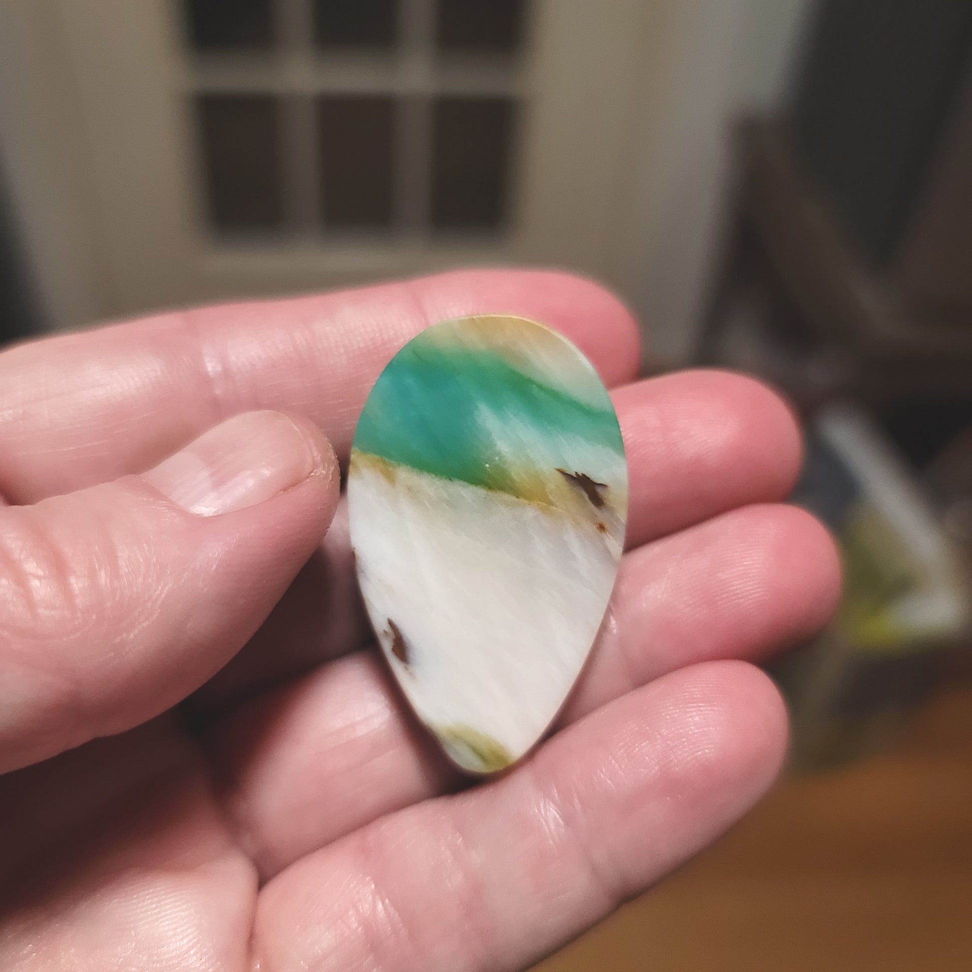 Turkish Colla Wood Cabochon - back view