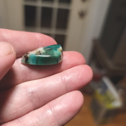 Turkish Colla Wood Cabochon - side view