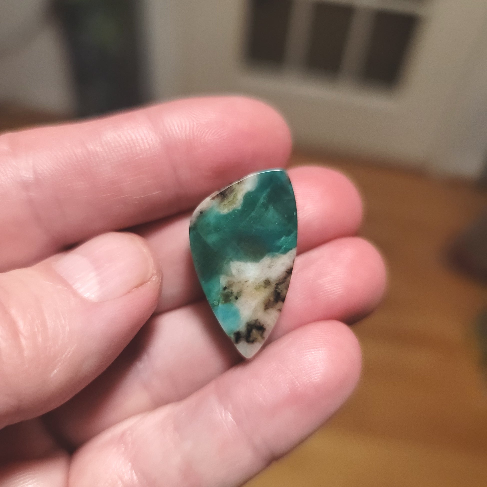 Turkish Colla Wood Cabochon - back view