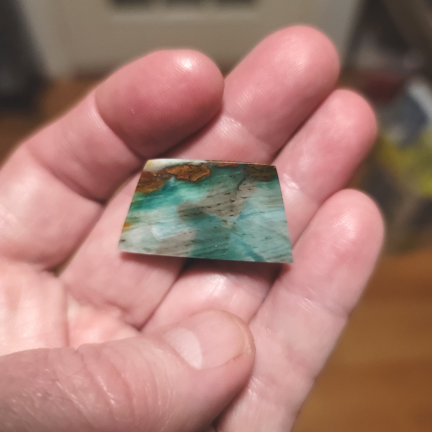 Turkish Colla Wood Cabochon - back view