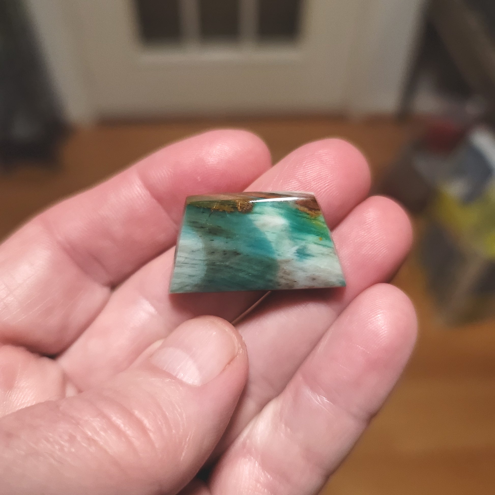 Turkish Colla Wood Cabochon - front view