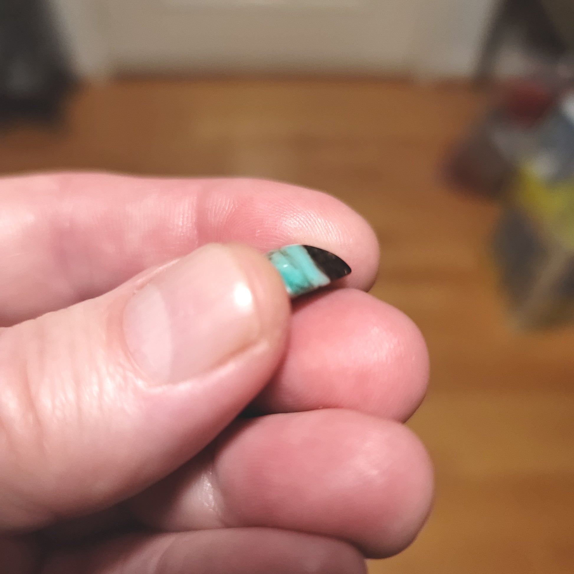 Turkish Colla Wood Cabochon - side view