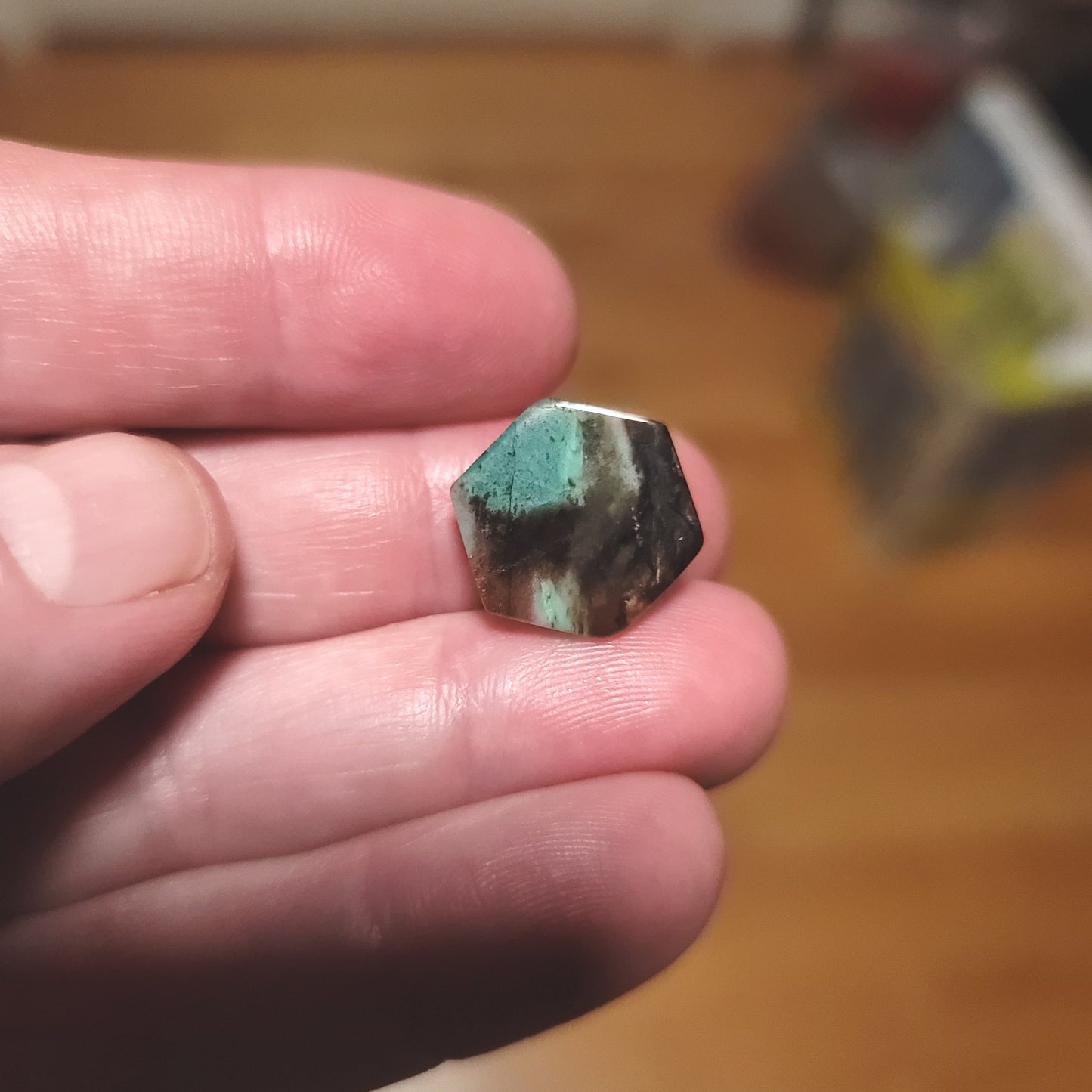 Turkish Colla Wood Cabochon - back view