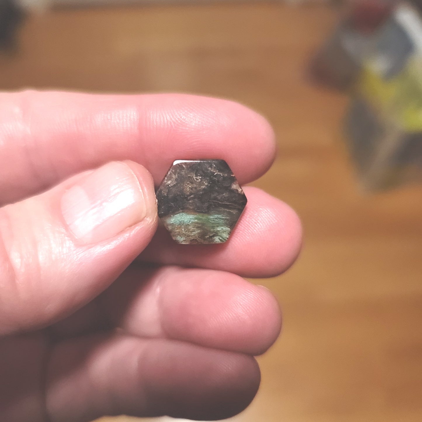 Turkish Colla Wood Cabochon - back view