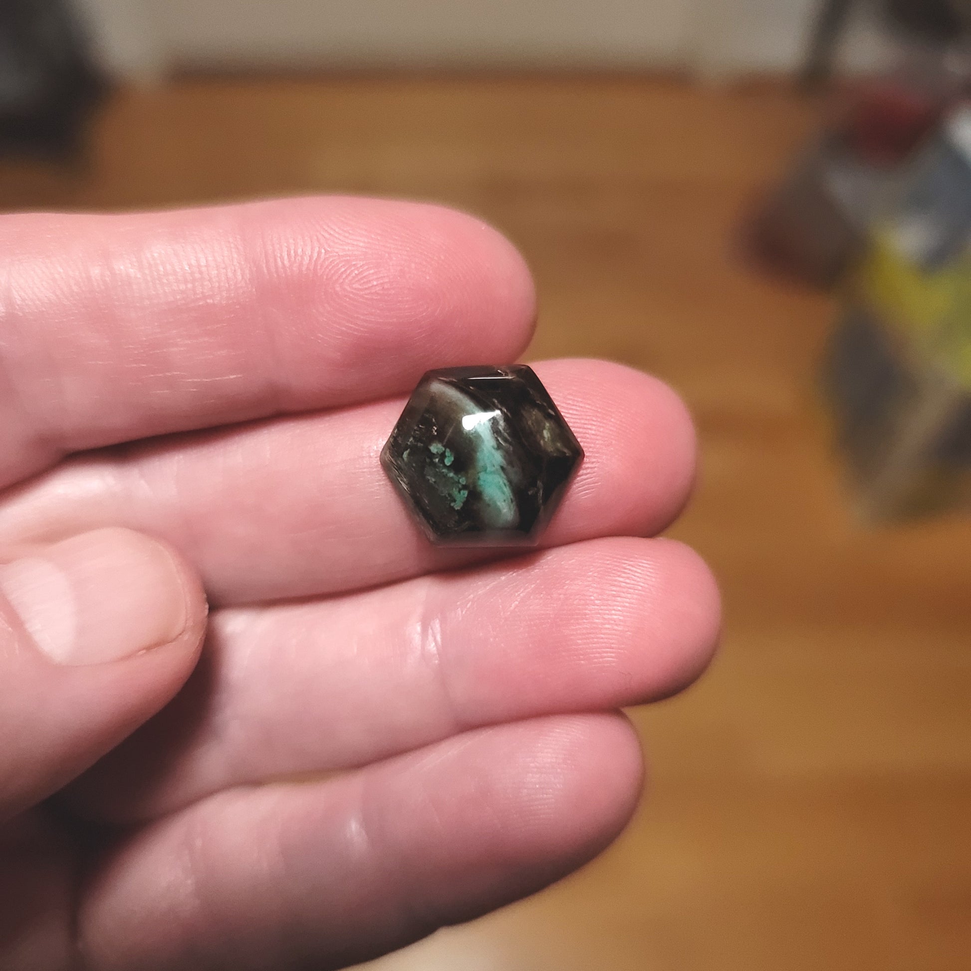 Turkish Colla Wood Cabochon - front view