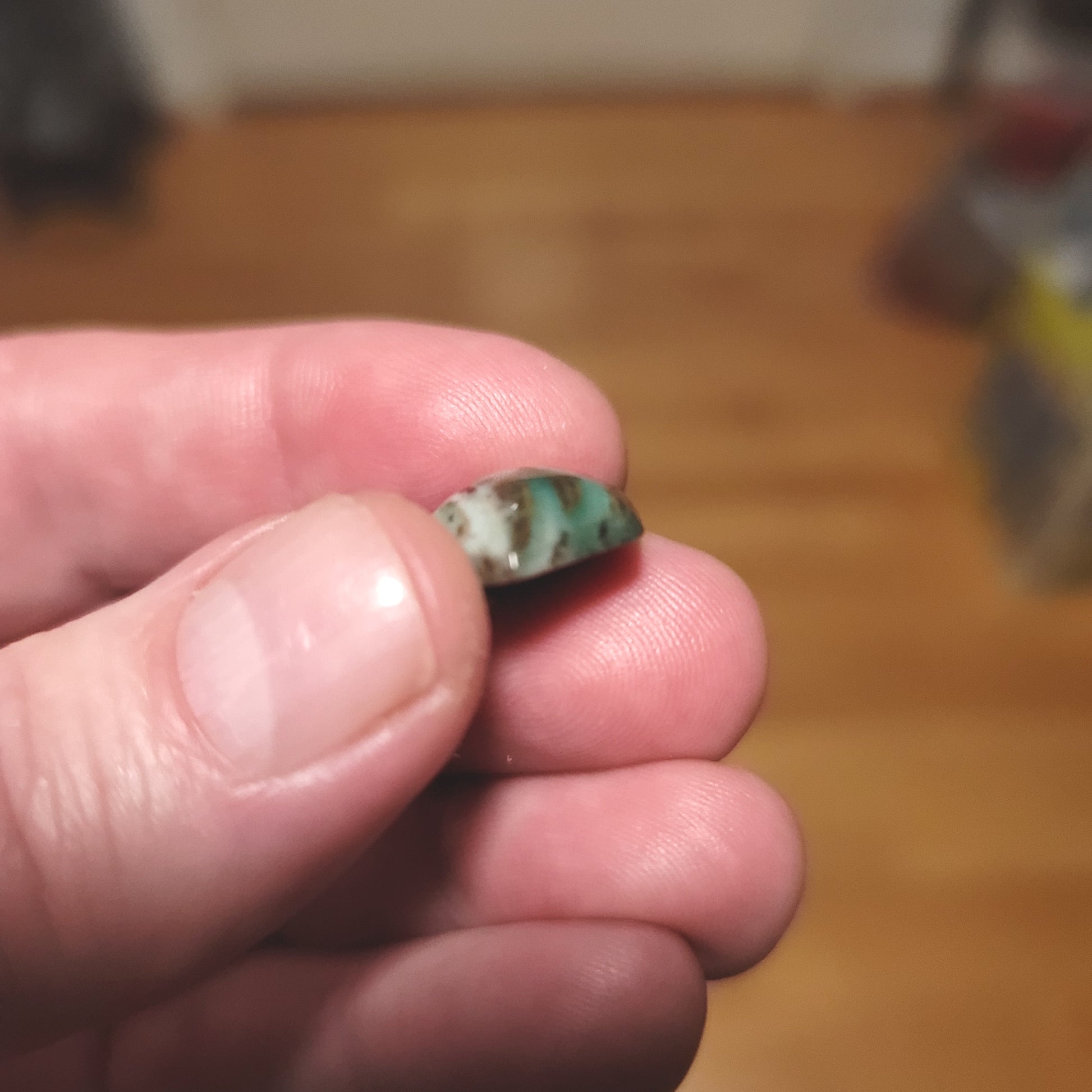 Turkish Colla Wood Cabochon - side view