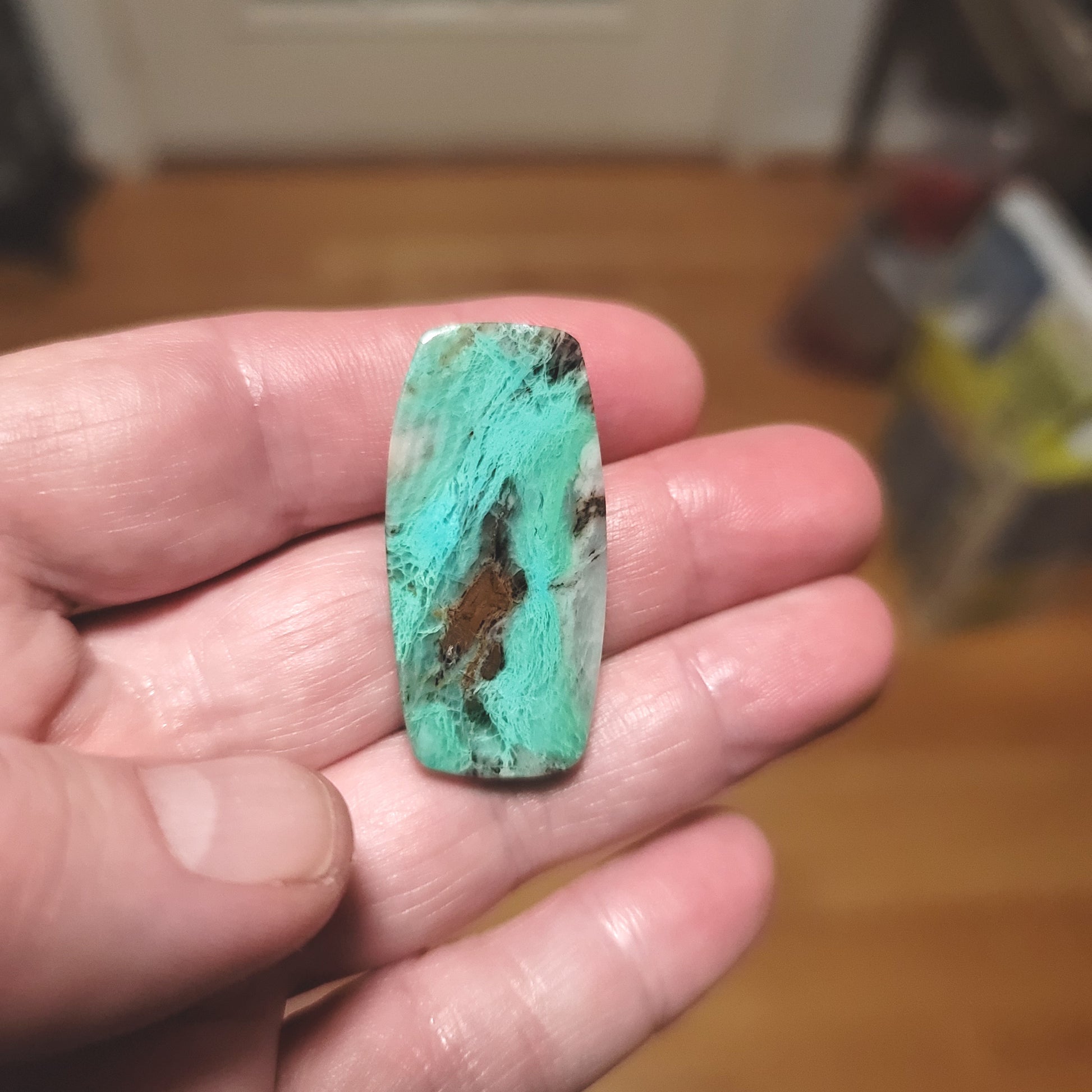 Turkish Colla Wood Cabochon - back view