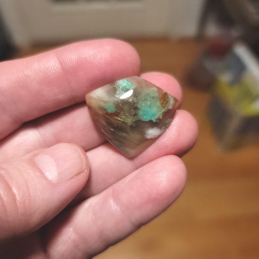 Turkish Colla Wood Cabochon - front view