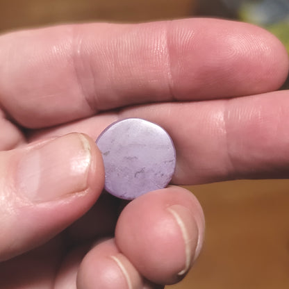 Turkish Purple Jade Cabochon - back view