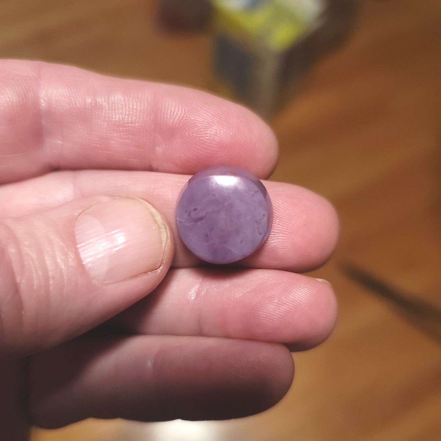 Turkish Purple Jade Cabochon - front view