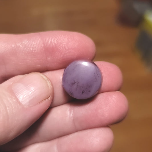 Turkish Purple Jade Cabochon - front view